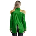 thumbnail image 2 of Doomiva Women Steampunk Military Drummer Parade Jacket Emo Punk Jackets Gothic Hippy Cosplay Costume Green XXL, 2 of 5