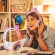 thumbnail image 1 of Pisexur Electrónica para Hombres Auriculares Bluetooth de Diadema con Orejas Brillantes Auriculares Inalámbricos Bluetooth Auriculares Deportivos Brillantes con Diamantes Electrónica para Niños, Orga, 1 of 2