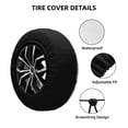 thumbnail image 2 of Goofa Various Wild Sea Fish Pattern Universal Tire Cover for Jeep, SUV, Truck, and Trailer – Waterproof, UV-Resistant,Easy to Install, Fits 14"-17" Tires-14 inch, 2 of 6