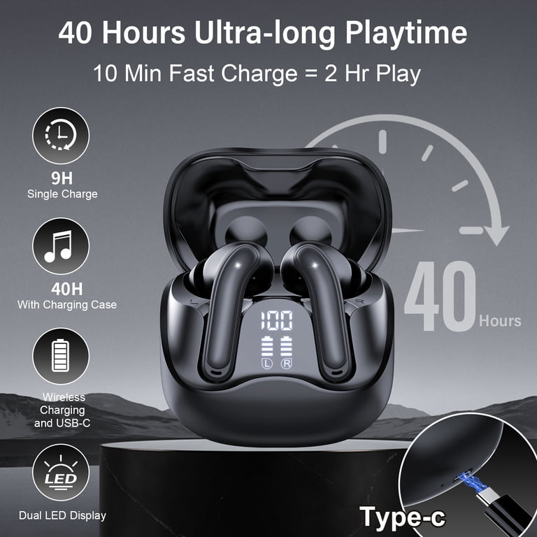 Btootos ANC Wireless Earbuds with 48H Battery and LED Display photo 4