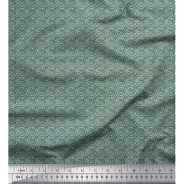Soimoi Rayon Fabric Dots Shirting Print Fabric by The Yard 42 Inch Wide