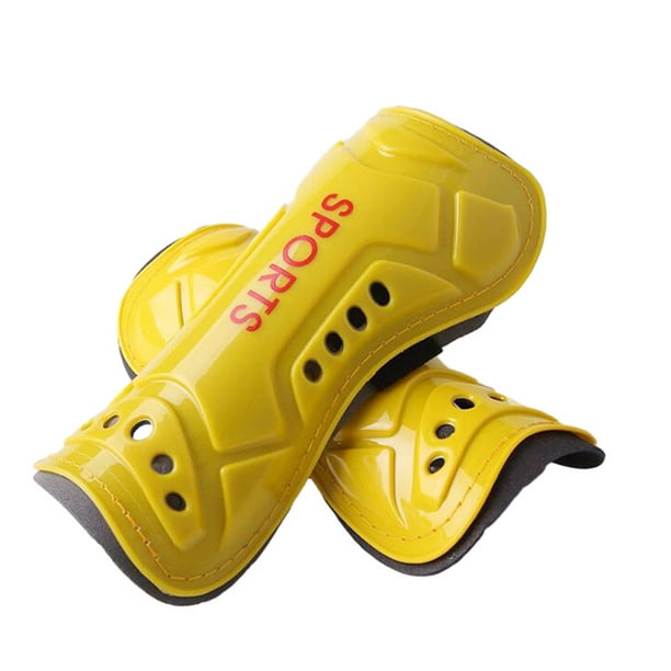 Yuarrent Mangas de pierna de EVA para adultos y niños, protectores de piernas deportivos para adultos, fáciles de usar y protectores Ropa Deportiva, Zapatos adulto amarillo