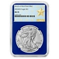 thumbnail image 4 of 2024 (W) $1 American Silver Eagle 3pc Set NGC MS70 West Point Star Label Red White Blue, 4 of 7