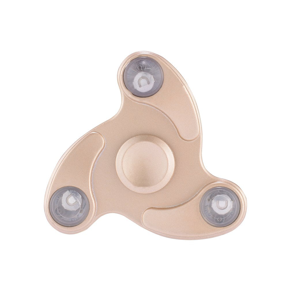 Hand Fidget LED Tri Spinner Finger Toys For Autism ADHD Relief Anti Stress Gift 