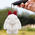 thumbnail image 6 of Bunny Keychain with Tin - 5.1" Handmade Bunny Plush Keychain with Gift Tin Box, Soft Rabbit Bag Charm Pendant, Cute Fluffy Key Ring Accessory for Backpack Purse Keys Gift Idea, 6 of 13