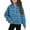 Blue A, variant on Ashirexll Girls Sweatshirt, Kids Sweatshirts, Fashion Half Zip Collar Sweatshirt Long Sleeve Pullover Grils Fleece Sweatshirts for 5-14 Years