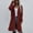 Red, variant on AOOCHASLIY Clothes Ladies Coat Women Long Solid Color Women's Knitted Casual Fashion Cardigan