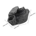 thumbnail image 2 of CATIEBYE Wear Resistant Resin Turtle Ramp Dark Grey Decorative Platform for Lizards and Tortoises, 2 of 6