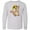 AC-Heather Grey, variant on Inktastic Cute Chipmunk with Sunflower Long Sleeve Youth T-Shirt