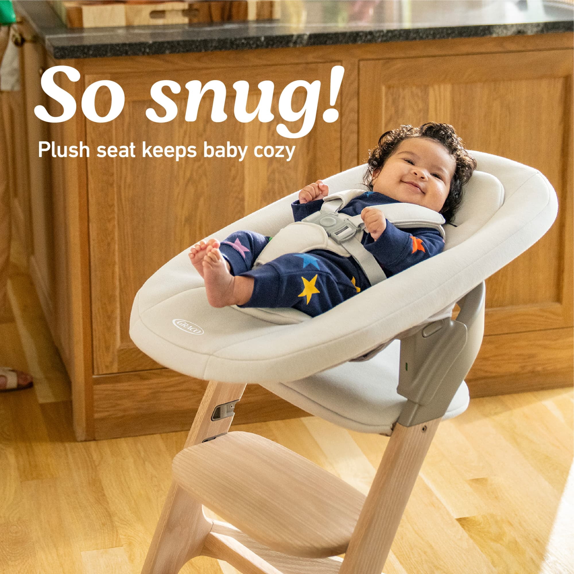 Graco Close2Baby 3-in-1 Infant Toddler Highchair with Newborn SecureSeat, Rue Beige