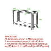 !nspire Collection Contemporary Metal Console Table, Silver