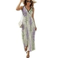 thumbnail image 2 of My Daily Lavenders Floral Vintage Sleeveless Dress Dresses Women Summer Evening Dresses Ladies Bohemia Long Dresses, 2 of 9