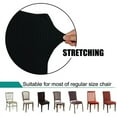 thumbnail image 2 of Chair Slipcover, AUCHEN Super Stretchy Dining Chair Covers Set of 4, Parsons Chair Protector Covers Chair Covers for Dining Room, Furniture Protector Covers for Restaurant Hotel Ceremony (Black), 2 of 9