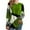 Green, variant on Aoochasliy Clothes Womens Tops Long Sleeve Shirts Spring Fall Casual Round Neck Colorblock Printed Loose Shirt Blouse Tops