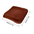 thumbnail image 3 of Genuine Sheepskin Car Seat Cushion Seat Covers for Cars Trucks SUV Comfort Seat Protector Pad for Car Driver Seat Car Accessories for Women Office Chair Car Decor (Coffee, Front Seat Cushion-1 Pc), 3 of 6