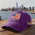 thumbnail image 2 of 250 Anniversary USA Hat America 250 Merchandise 250 Year American Anniversary Hat Patriotic Baseball Cap,Purple, 2 of 5