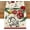 Red, variant on Xmas Balls Pine Poinsettia Christmas Table Runner, Star Holiday Winter Kitchen Dining Table Decoration for Home Party Decor 13x36 Inch