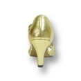 thumbnail image 4 of FLORAL Eryn Women's Wide Width Evening Dress Shoes for Wedding, Prom, & Dinner GOLD 8, 4 of 6