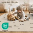 thumbnail image 2 of ODIKA 2'x3' Beige Starling Mottled Pattern Washable Accent Rug Modern Geometric Design with Shapes for Bedroom, Nursery, RV, Pet Friendly, Bedside Mat, 2 of 5