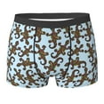thumbnail image 6 of Men's Boxer Briefs, Colorful Checkered Lizard Gecko Soft Comfy Mens Underwear Boxer Briefs Breathable With Widen Waist, 6 of 7