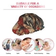 thumbnail image 6 of Kdxio American Flag Deer Art Print Shower Cap for Women,Elastic and Reusable,Double Waterproof Layers Bathing Hat, 6 of 6