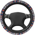 thumbnail image 4 of N/A Flower Day of The Dead Skull Car Steering Wheel Cover 15 Inch Universal Anti-Slip Auto Decor Protector for Women Men Automotive Accessories Floral Mandala, 4 of 8