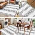 thumbnail image 5 of 3'x5' Area Rugs, Black Geometric Indoor Outdoor Area Rug for Living Room Bedroom, Boho Lines White Modern Abstract Art Washable Bathroom Rugs Kitchen Floor Carpet Mats Home Decor Aesthetic, 5 of 8
