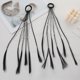 thumbnail image 1 of Xiao Hua 2 extensiones de cabello trenzado para niños, con gomas elásticas, para coletas largas, accesorios para cosplay, fiestas de cumpleaños y graduación - B18, 1 of 5