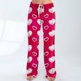 thumbnail image 2 of Womens Valentines Day Pajama Pants Heart Graphic Print Pjs Soft Pajama Lounge Pants Cozy Valentines Day Gifts Pajamas Women, 2 of 4
