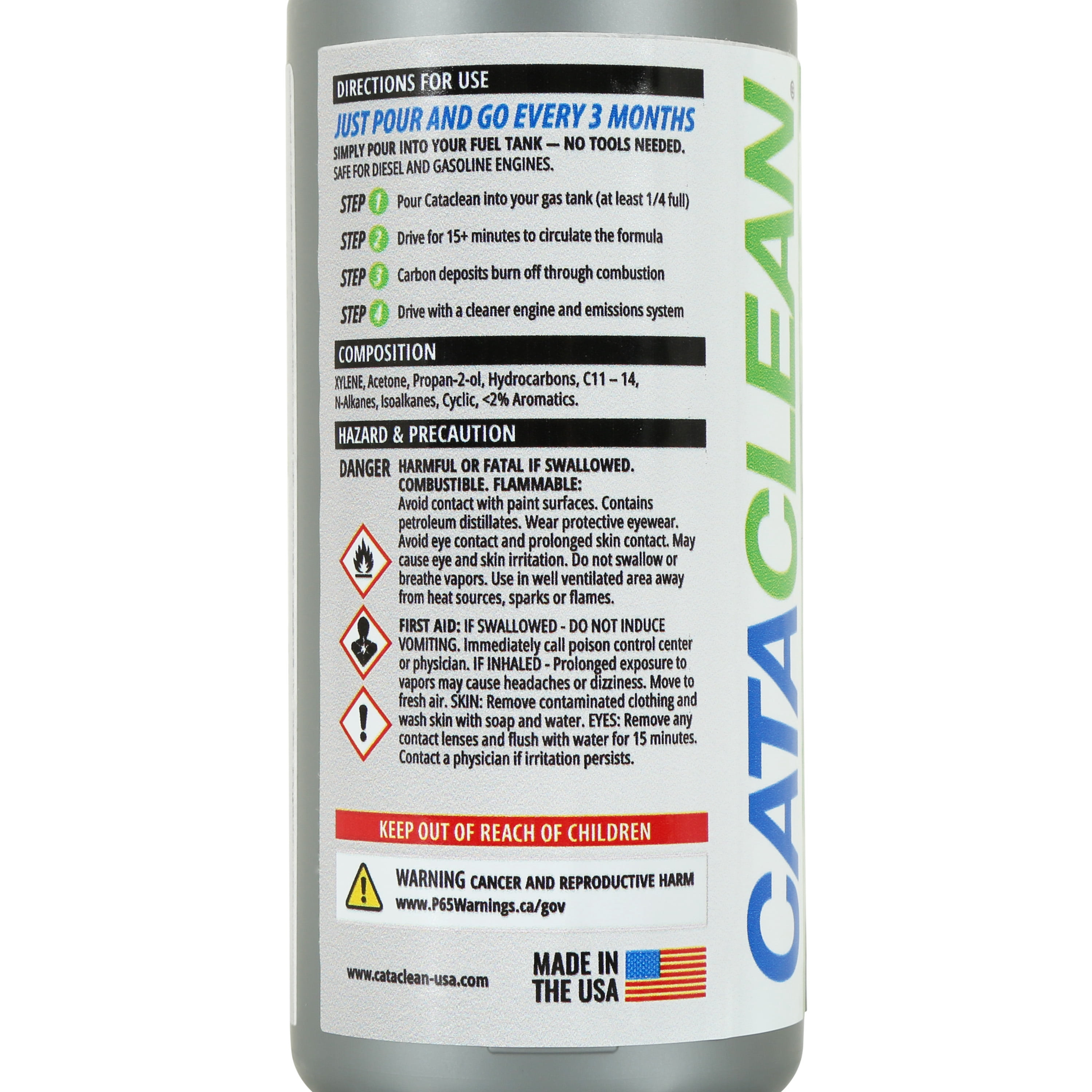 Cataclean Diesel Engine, Exhaust & DPF Cleaner, 50 State Legal Automotive Additive, Catalytic Converter Restorer, 16 oz (2 Pack)