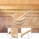 thumbnail image 5 of Cubo y cucharón de madera para sauna, accesorios para sauna con asa, herramienta versátil para baño de , portátil para hogar, y baño., 5 of 9