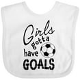 thumbnail image 3 of Inktastic Girls Gotta Have Goals Soccer Girls Baby Bib, 3 of 4