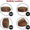 thumbnail image 4 of European Leather Works - Buffalo Belt Blanks 8-10 oz 3-4mm Size: 2.75"x50" 7x127cm - Vintage Cognac Color Leather Belt Straps/Strips for Tooling, 4 of 8