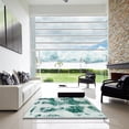 thumbnail image 7 of Ahgly Company Machine Washable Indoor Rectangle Abstract PowderBlue Area Rugs, 3' x 5', 7 of 7