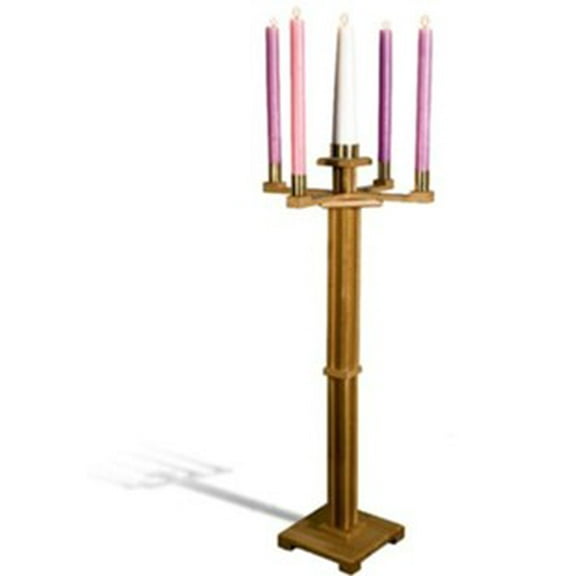 CBCS-Robert Smith 61488 Advent Candlestick - Pecan