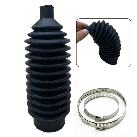 MYG 1 Set Black Silicone Power Steering Rack and Pinion Bellow Boot