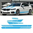 thumbnail image 2 of Gazechimp 6PCS Long Stripe Graphics Car Racing Side Body Mirror Calcomanías Azul Cola pegatinas de coches, 2 of 8
