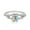 White, variant on Moissanite Engagement Rings for Women 1ct Emerald Cut D Color VVS1 White/Green/Pink Diamond Rings Moissanite Wedding Bands with Certificate