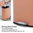 thumbnail image 4 of CL.HPAHKL 13 Gallon (50L)Trash Can ,Kitchen Trash Can, Stainless Steel with Lid, Foot Pedal and Inner Bucket, Fingerprint-Resistant Soft Close Lid Garbage Can, Pedal Rubbish Bin for Home Office, 4 of 7