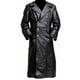 thumbnail image 2 of Chaqueta de cuero de abrigo medieval para hombre de cuero vintage de otoño e invierno, 2 of 6