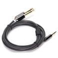 thumbnail image 3 of Línea de audio JK‑366 Cable de conectores chapados en oro de 3,5 mm a doble macho de 6,35 mm a macho, 3 of 8