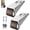 Brown*2, variant on Vertical Track Roller Wheel, Heavy Duty Anti-Sag Sliding Door Bottom Wheels with Rubber Caster, Quiet Load-Bearing Support for Closet Cabinet Wardrobe Track, Side or Vertical Mount