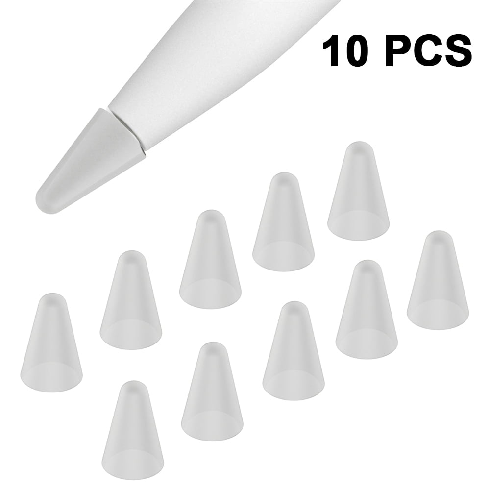 Set of Replacement Tips and mini Silicone Cover per Apple Pencil 4 pcs 2 pcs sciuU Replacement Tip Black Case compatible Apple Pencil + Noiseless Tip Case