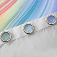 thumbnail image 4 of jejeloiu Lines Geometric Pattern Curtains Pack of 2 (42x84 Each) For Girls,Colorful Gradient Striped Curtains Blackout For Kids, 4 of 7
