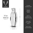 thumbnail image 4 of Viski Penguin Cocktail Shaker for Margarita, Espresso Martini, Party, 17 oz, 4 of 7