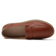 thumbnail image 6 of Big Size Women's Casual Loafers Slip On Leather Shoes Lightweight Casual Walking Shoes Female Moccasins Classic Penny Loafer Flats Boat Shoes, 6 of 14