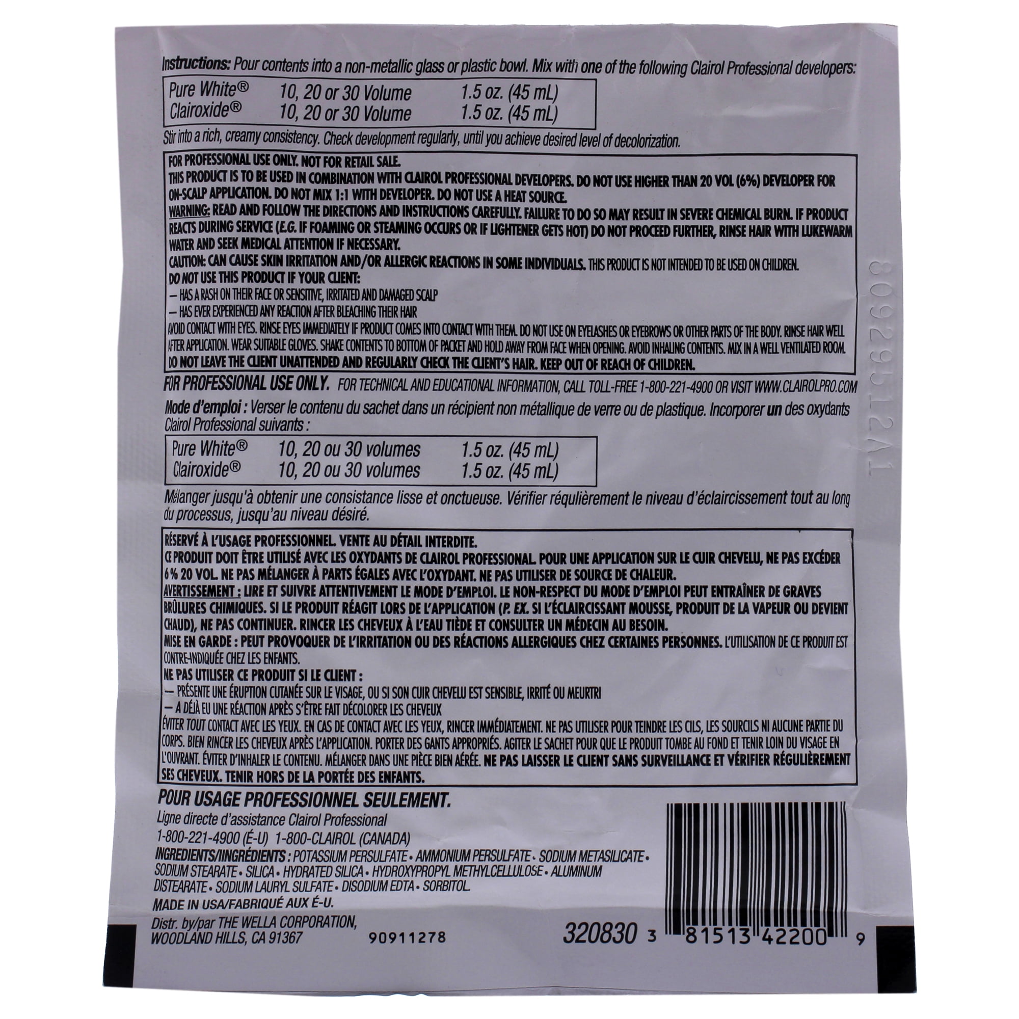 Clairol Professional BW2 Powder Lightener, Dedusted Extra Strength, 1 oz -  Walmart.com
