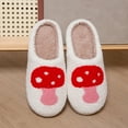 thumbnail image 4 of Fuzzy Slippers For Women Comfortable Home Cute Cartoon Strawberry Winter Slippers Men Couple Thick Bottom Warm Slippers Warm Cozy Winter House Slippers Bedroom Indoor House Shoes, 4 of 7
