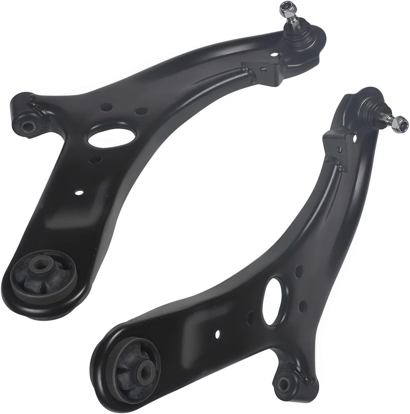 Detroit Axle - 10pc Front End Kit for Hyundai 2012-2017 Accent, 2 Lower Control Arms with Ball Joint Assembly 2 Sway Bars 4 Inner Outer Tie Rods 2 Boots 2013 2014 2015 2016 Replacement