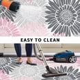 thumbnail image 5 of Pink Grey Sunflowers Outdoor Rug for Patio/Deck/Porch, Non-Slip Large Area Rug 6 x 9 Ft, Boho Rustic Floral Vintage Blossom Indoor Outdoor Rugs Washable Area Rugs, Camping Rug Carpet Runner, 5 of 8